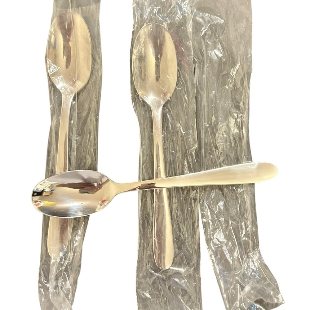 3 Crofton 7” Flatware Spoons New Old Stock in Original Wrapping